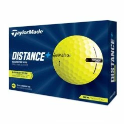 TaylorMade Distance + Yellow Golf Balls