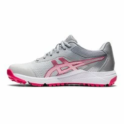 Asics Gel Course Ace Womens Golf Shoes Glacier Grey/Pink Cameo -Golf Balls Sales 2021 20asics 20womens 20gel course 20ace 20grey pink 20side
