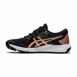 Asics Gel Course Glide Womens Golf Shoes Black/Rose Gold -Golf Balls Sales 2021 20asics 20womens 20gel course 20glide 20black 20rose 20gold 20side