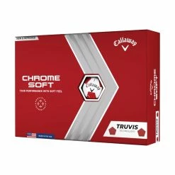 Callaway Chrome Soft Truvis Red Golf Balls 2022 (1 Dozen)
