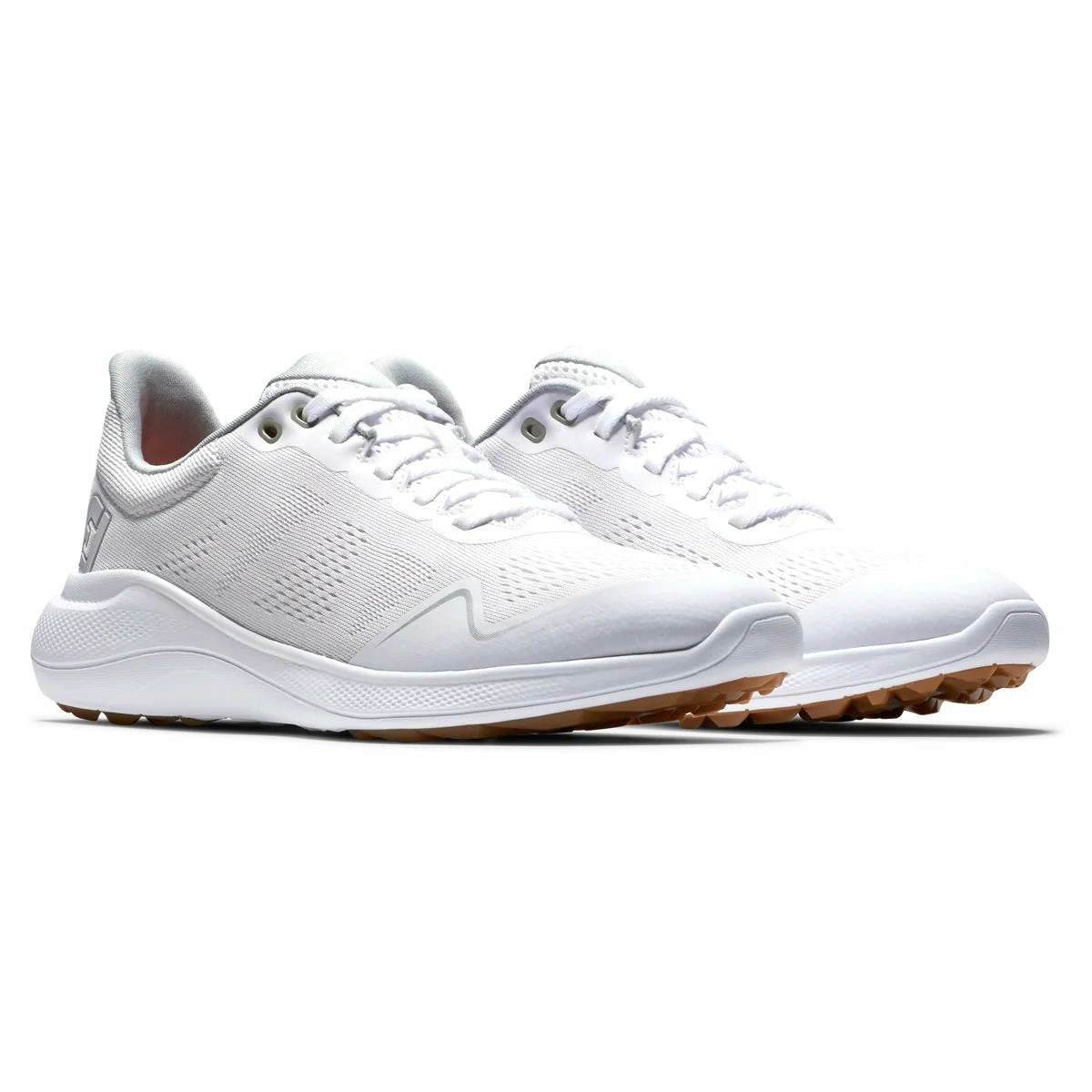 FootJoy Women's Flex Golf Shoes White/Tan 95764 3 FootJoy Women's Flex Golf Shoes White/Tan 95764