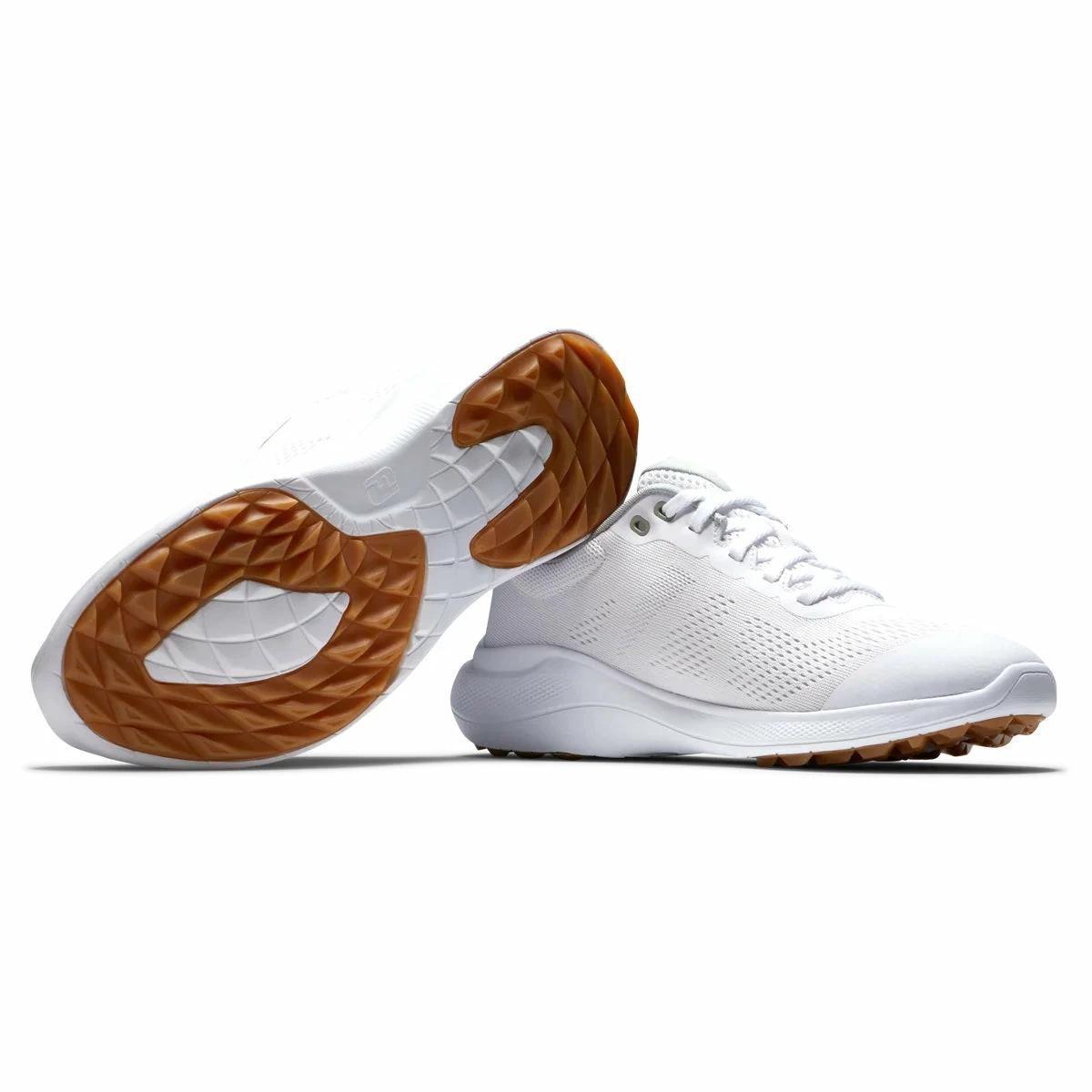 FootJoy Women's Flex Golf Shoes White/Tan 95764 4 FootJoy Women's Flex Golf Shoes White/Tan 95764 - Image 2
