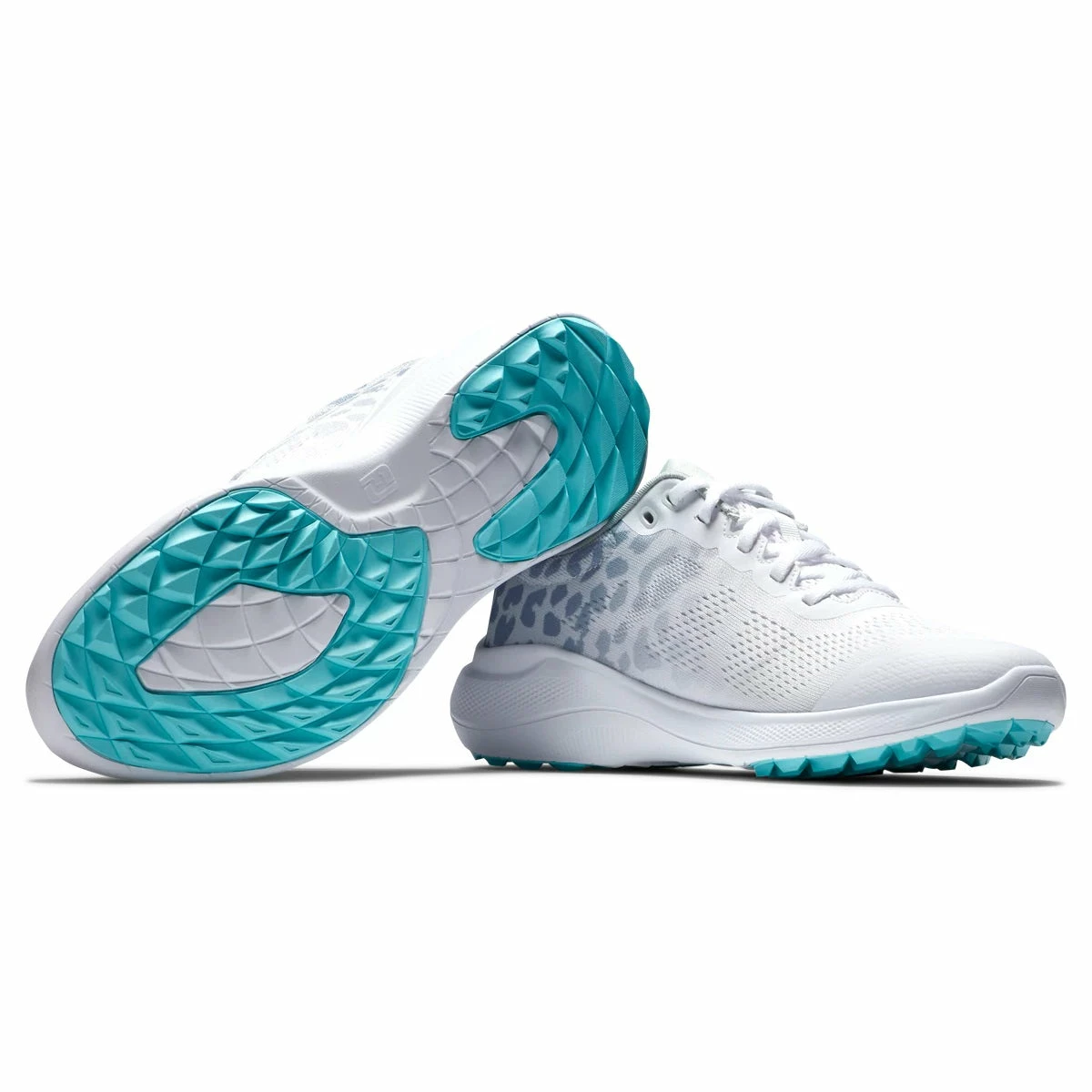 FootJoy Women's Flex Golf Shoes White/Grey/Multi 95767 - Image 2