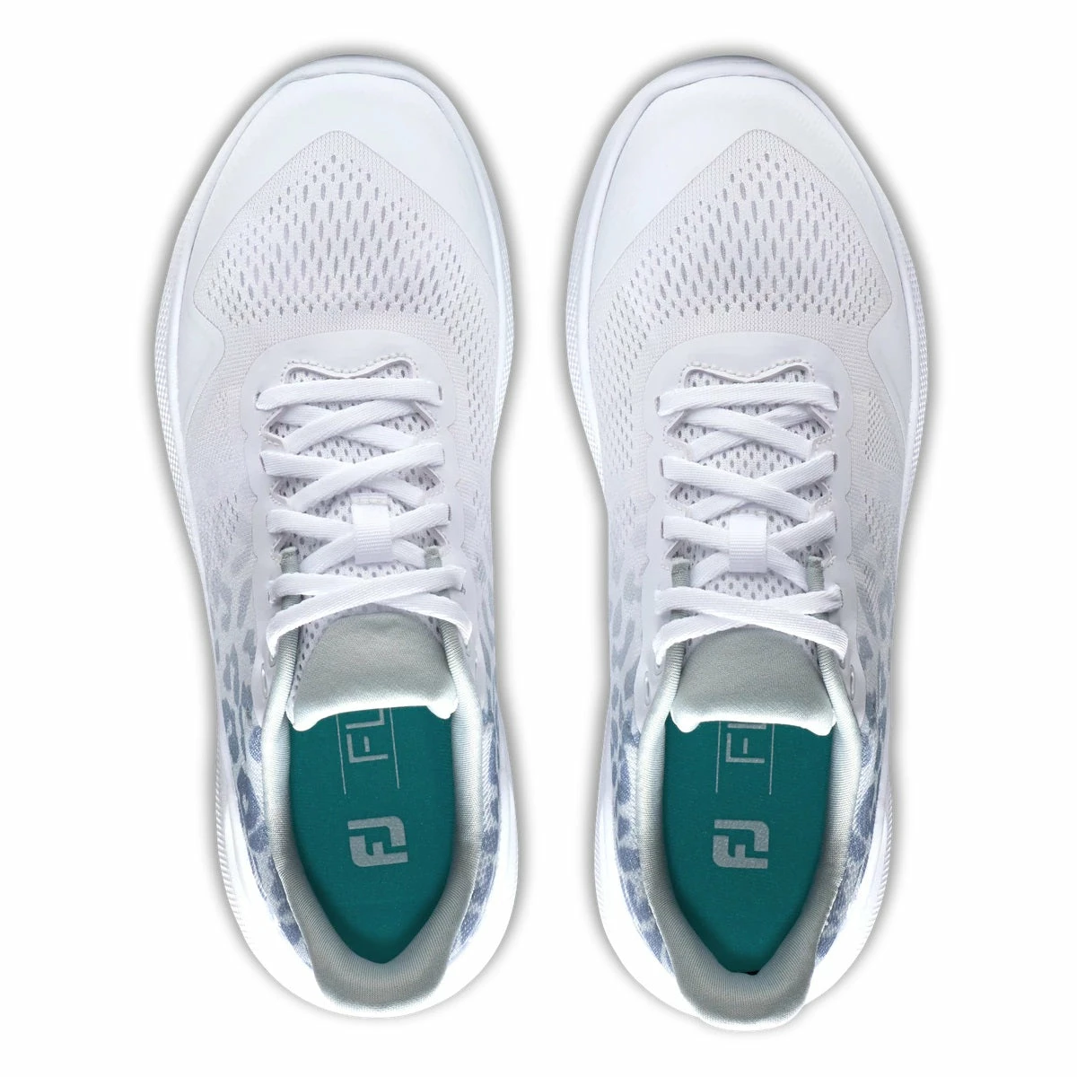 FootJoy Women's Flex Golf Shoes White/Grey/Multi 95767 - Image 3