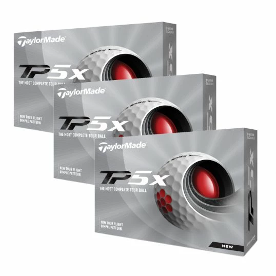 TaylorMade 3 Dozen TP5x Golf Balls 3 TaylorMade 3 Dozen TP5x Golf Balls