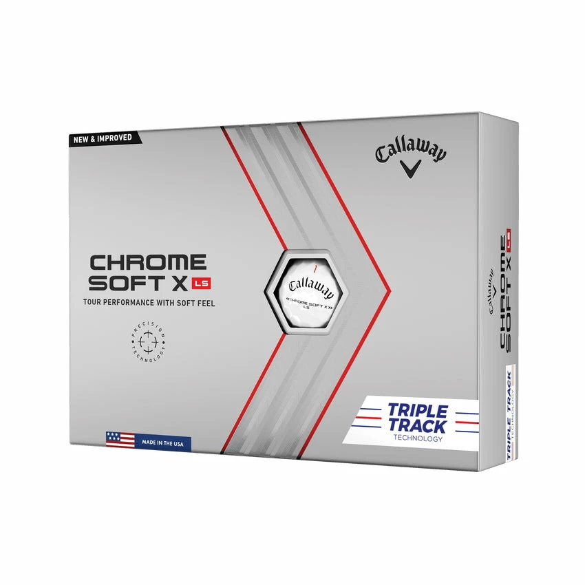 Callaway Chrome Soft X LS Triple Track White Golf Balls (1 Dozen) 3 Callaway Chrome Soft X LS Triple Track White Golf Balls (1 Dozen)