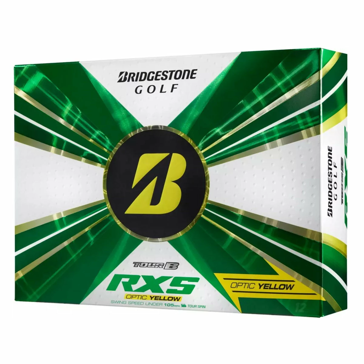 Bridgestone Tour B RXS Yellow Golf Balls (1 Dozen) 2022 3 Bridgestone Tour B RXS Yellow Golf Balls (1 Dozen) 2022