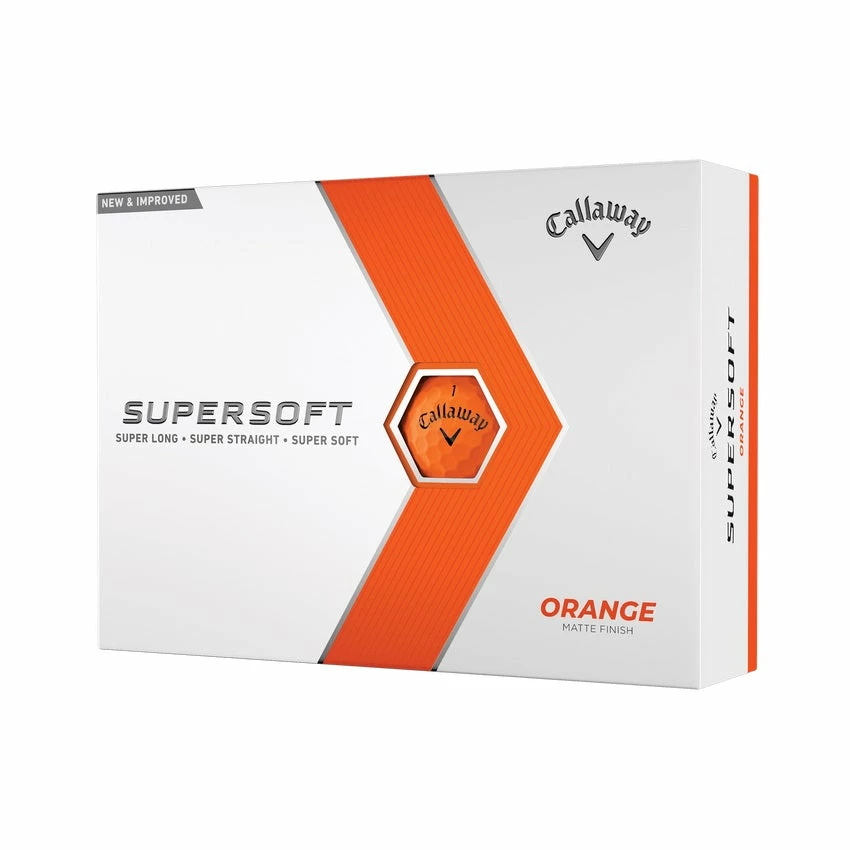 Callaway Supersoft Orange Golf Balls 2023 (1 Dozen) 3 Callaway Supersoft Orange Golf Balls 2023 (1 Dozen)