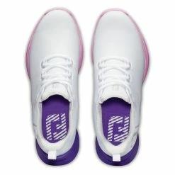 FootJoy Women's FJ Fuel Sport Golf Shoes 90547 - White/Purple -Golf Balls Sales fj 90547 06