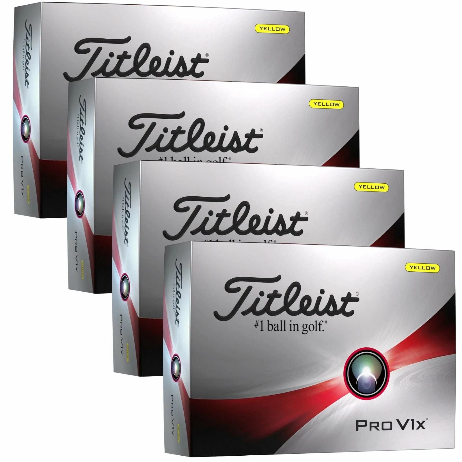 Titleist 2023 Pro V1x Golf Balls Yellow - Buy 3 Dozen, Get 1 Dozen Free 3 Titleist 2023 Pro V1x Golf Balls Yellow - Buy 3 Dozen, Get 1 Dozen Free