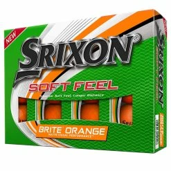 Srixon Soft Feel 12 Brite Matte Orange Golf Balls