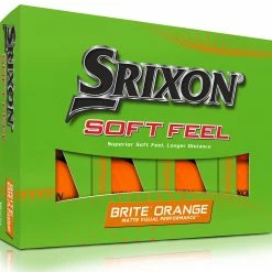 Srixon Soft Feel 13 Brite Orange Golf Balls 1 Dozen 2023
