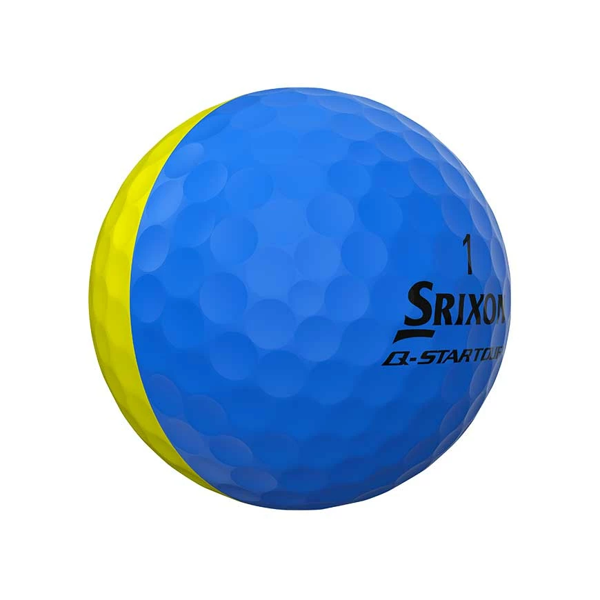 Srixon Q Star Tour Divide Golf Balls 1 Dozen - Brite Blue/Yellow 4 Srixon Q Star Tour Divide Golf Balls 1 Dozen - Brite Blue/Yellow - Image 2
