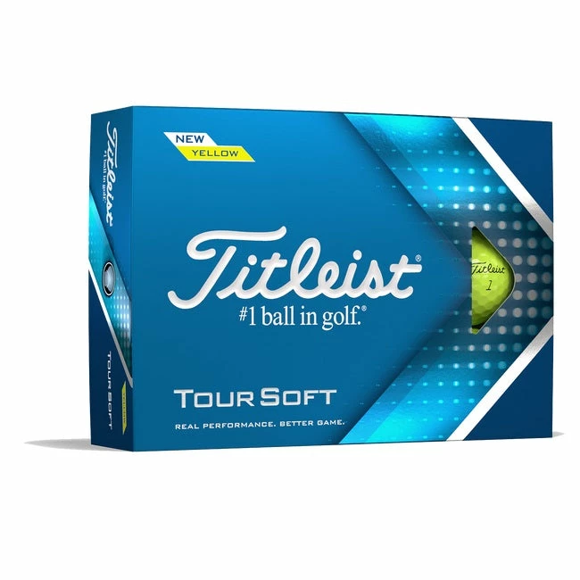 Titleist Tour Soft Golf Balls Yellow 2022 Model (1 Dozen) 3 Titleist Tour Soft Golf Balls Yellow 2022 Model (1 Dozen)
