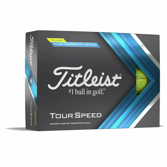 Titleist Tour Speed Golf Balls Yellow 2022 Model (1 Dozen) 3 Titleist Tour Speed Golf Balls Yellow 2022 Model (1 Dozen)