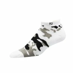 FootJoy Men's ProDry Roll-Tab Golf Socks -Golf Balls Sales white 20camo 20fj